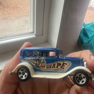 Vintage Blue Die-Cast Car Model